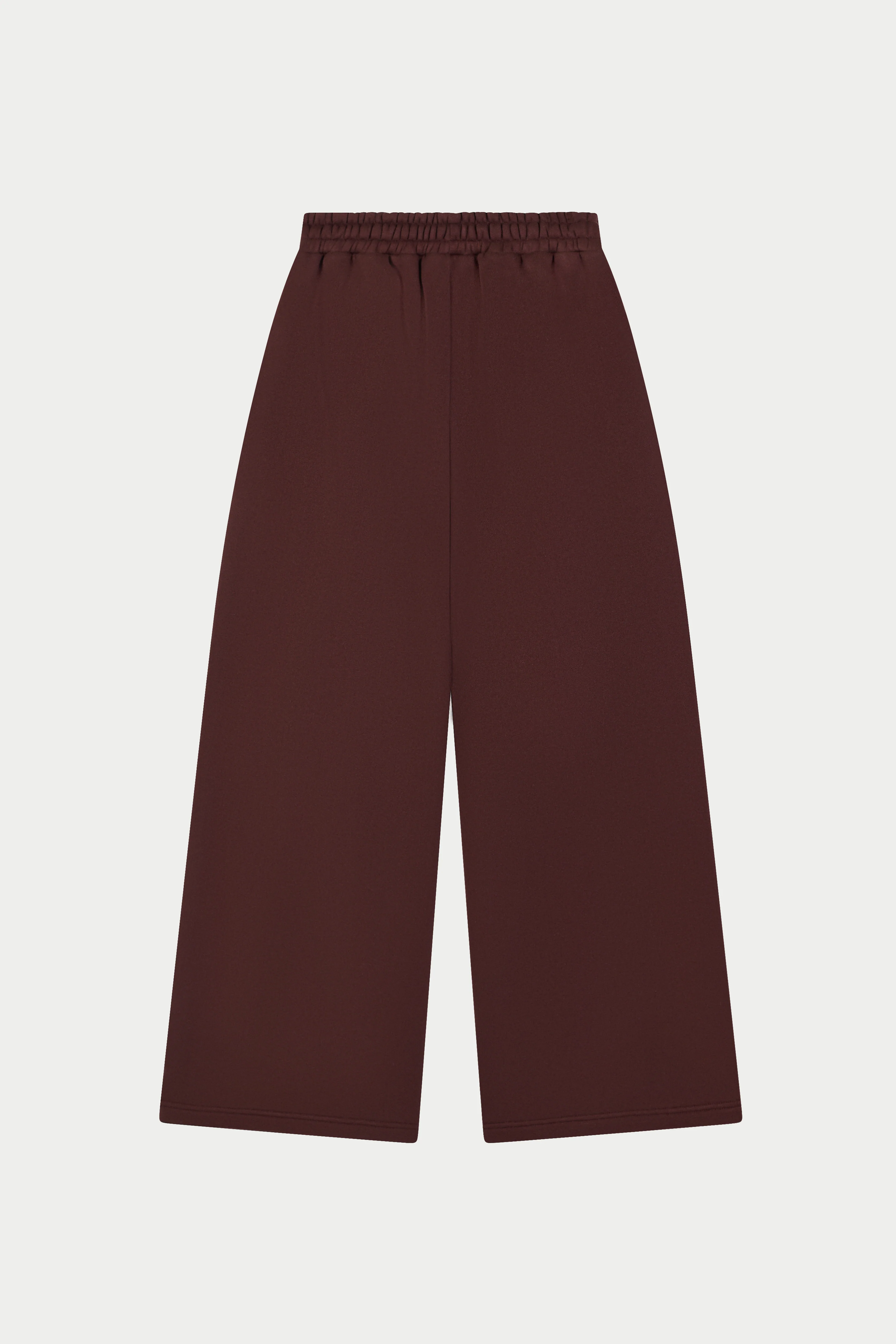PLEAT DETAIL WIDE LEG JOGGERS - CHOCOLATE - Image 6