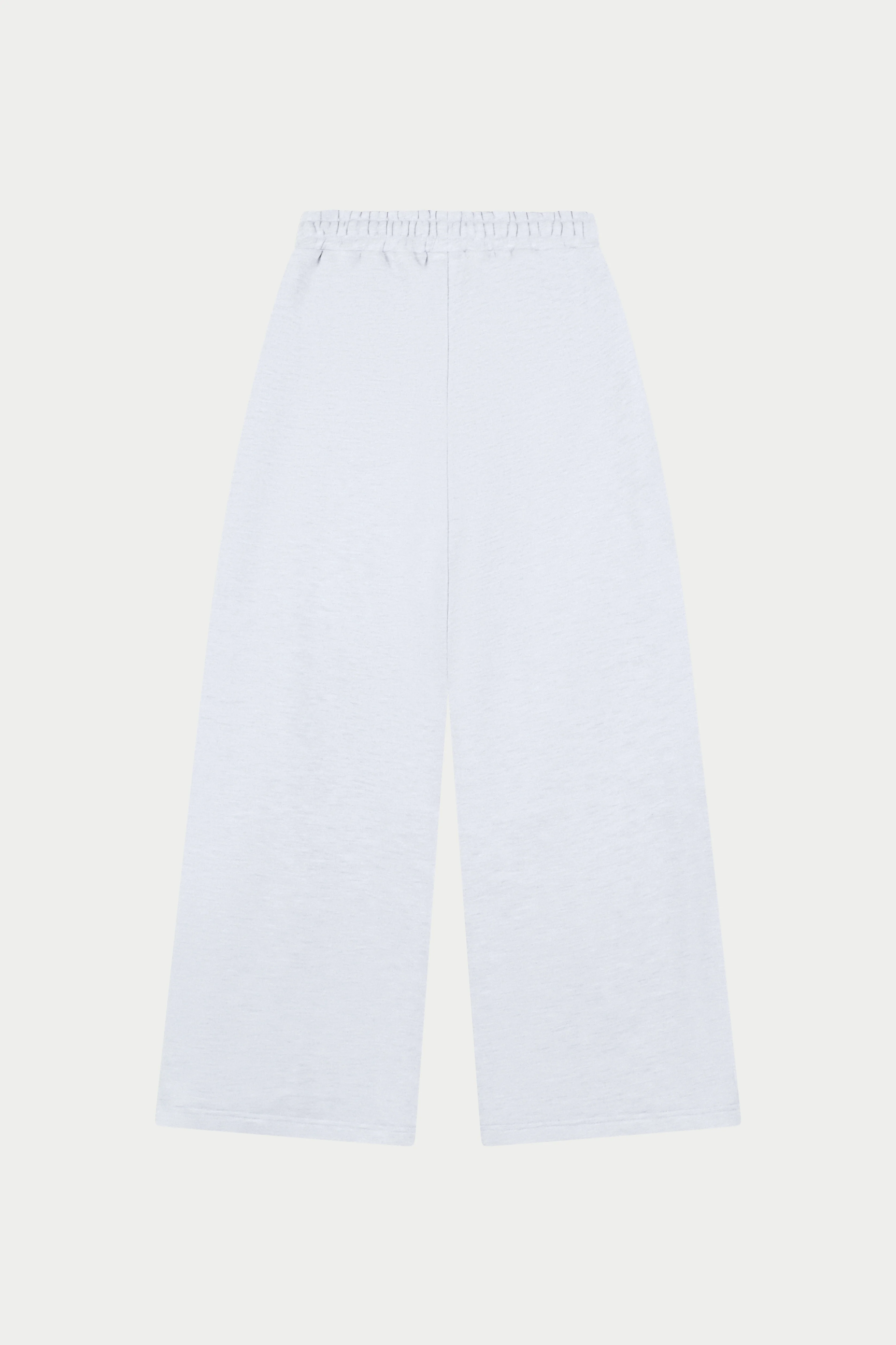 PLEAT DETAIL WIDE LEG JOGGERS - GREY MARL - Image 7