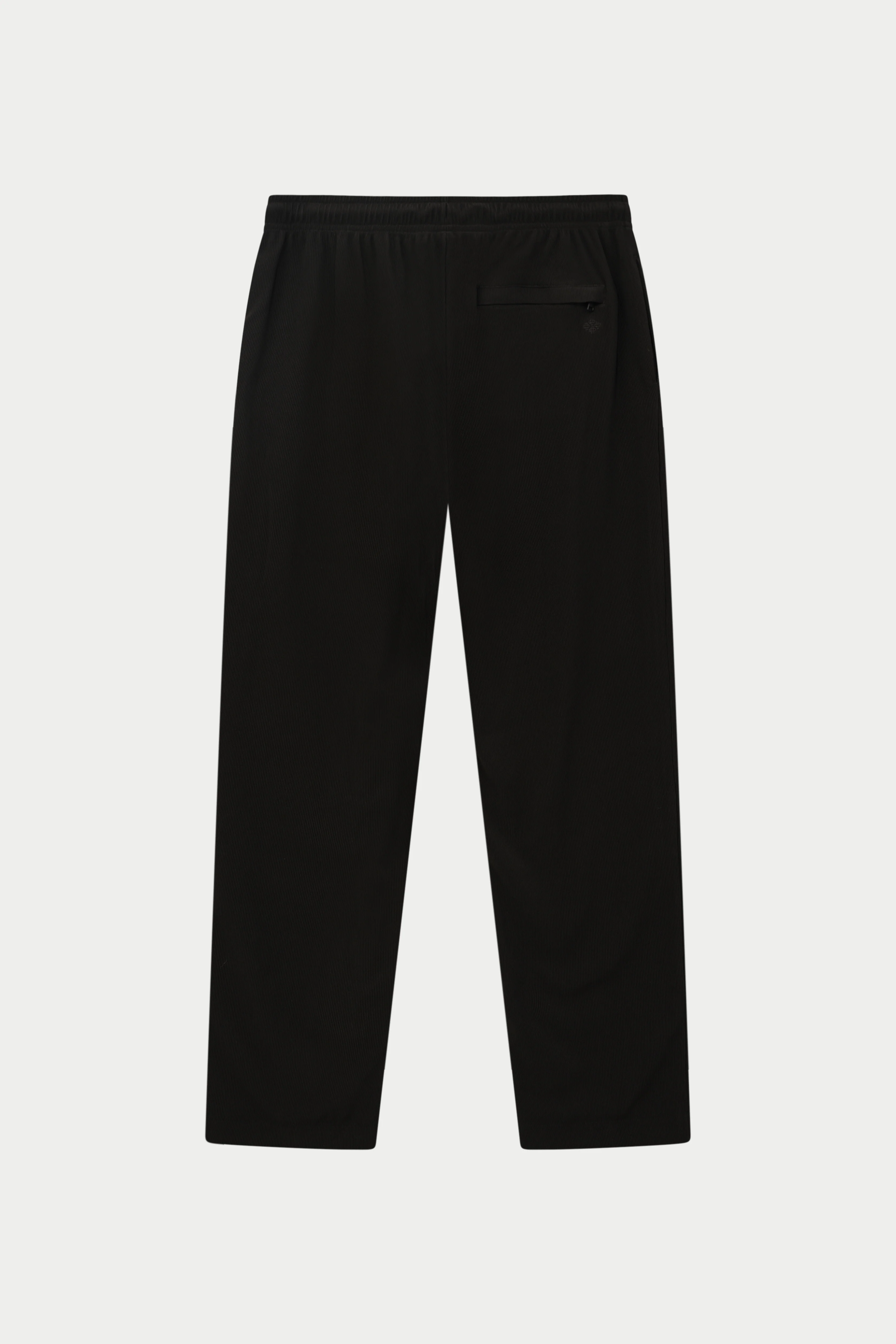 RIBBED TROUSERS - BLACK - Image 9
