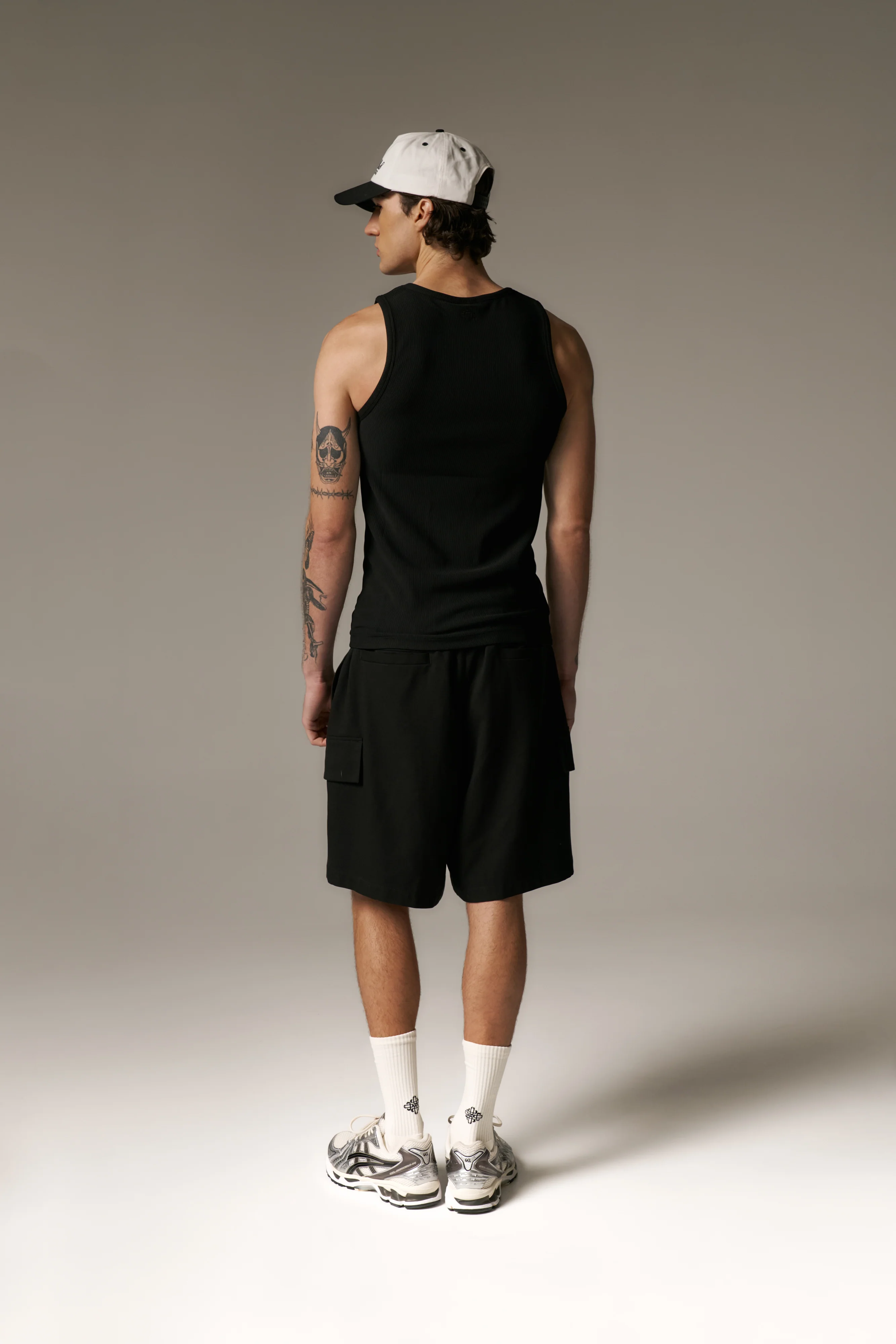 RIBBED VEST - BLACK - Image 6