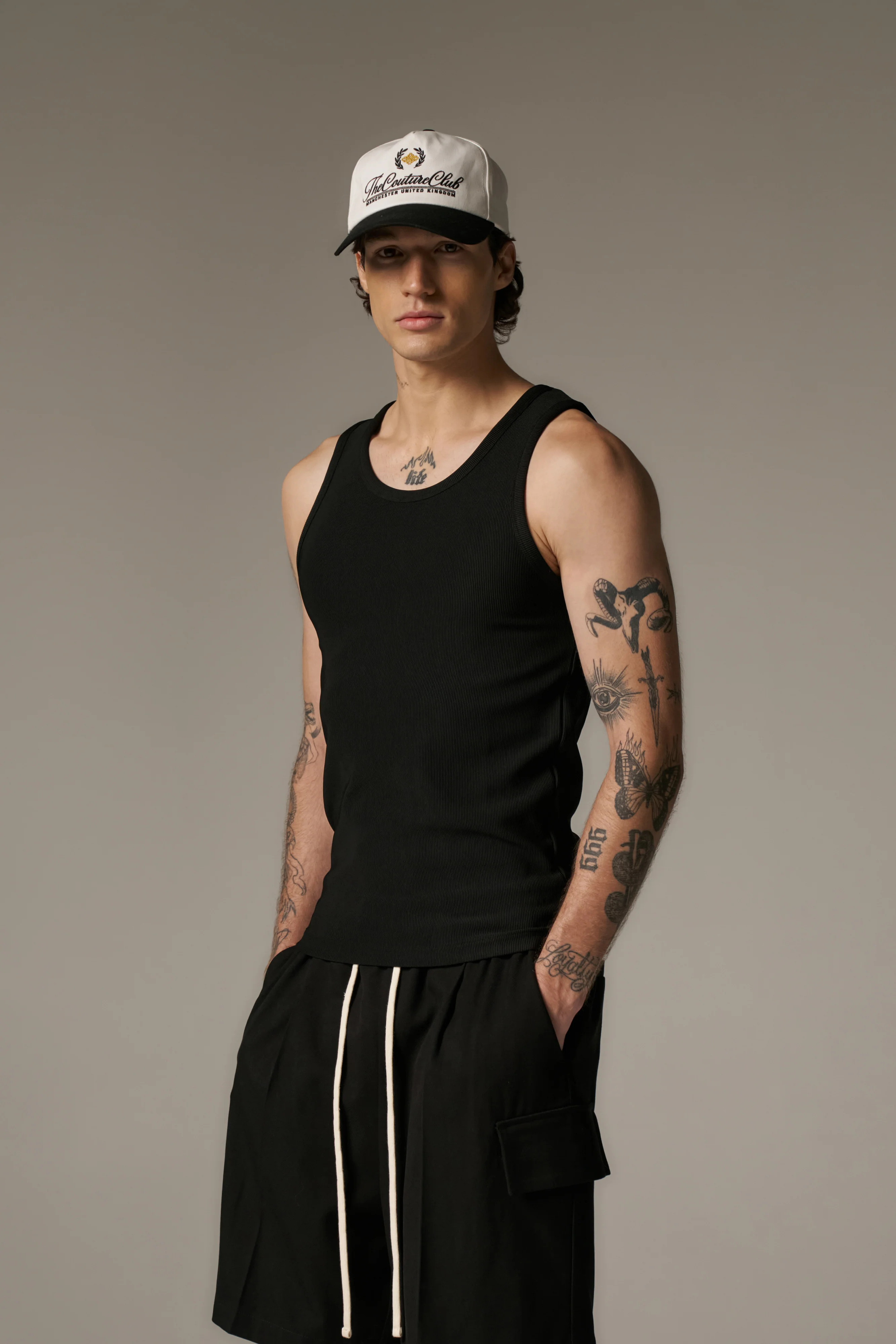 RIBBED VEST - BLACK - Image 7