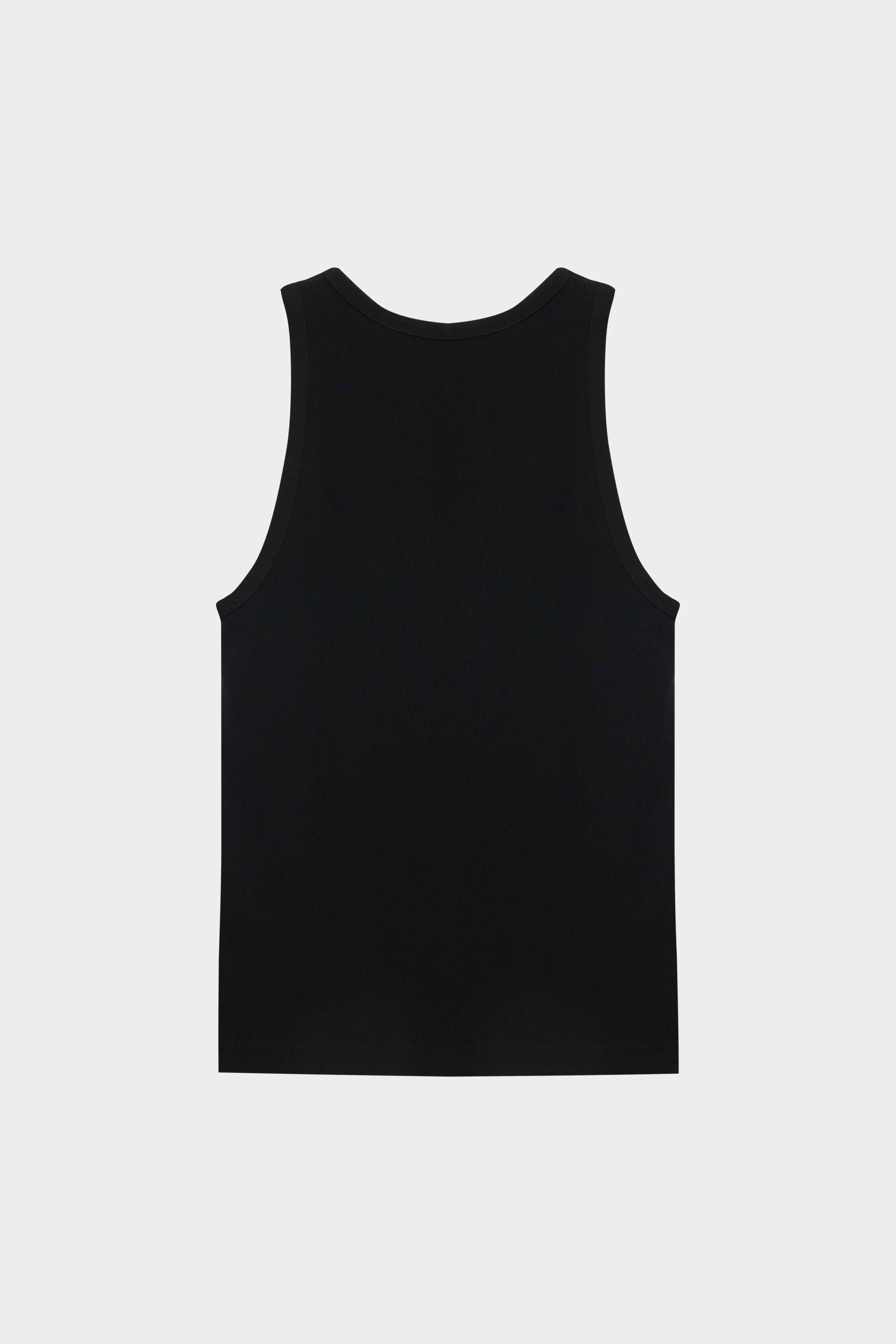 RIBBED VEST - BLACK - Image 9