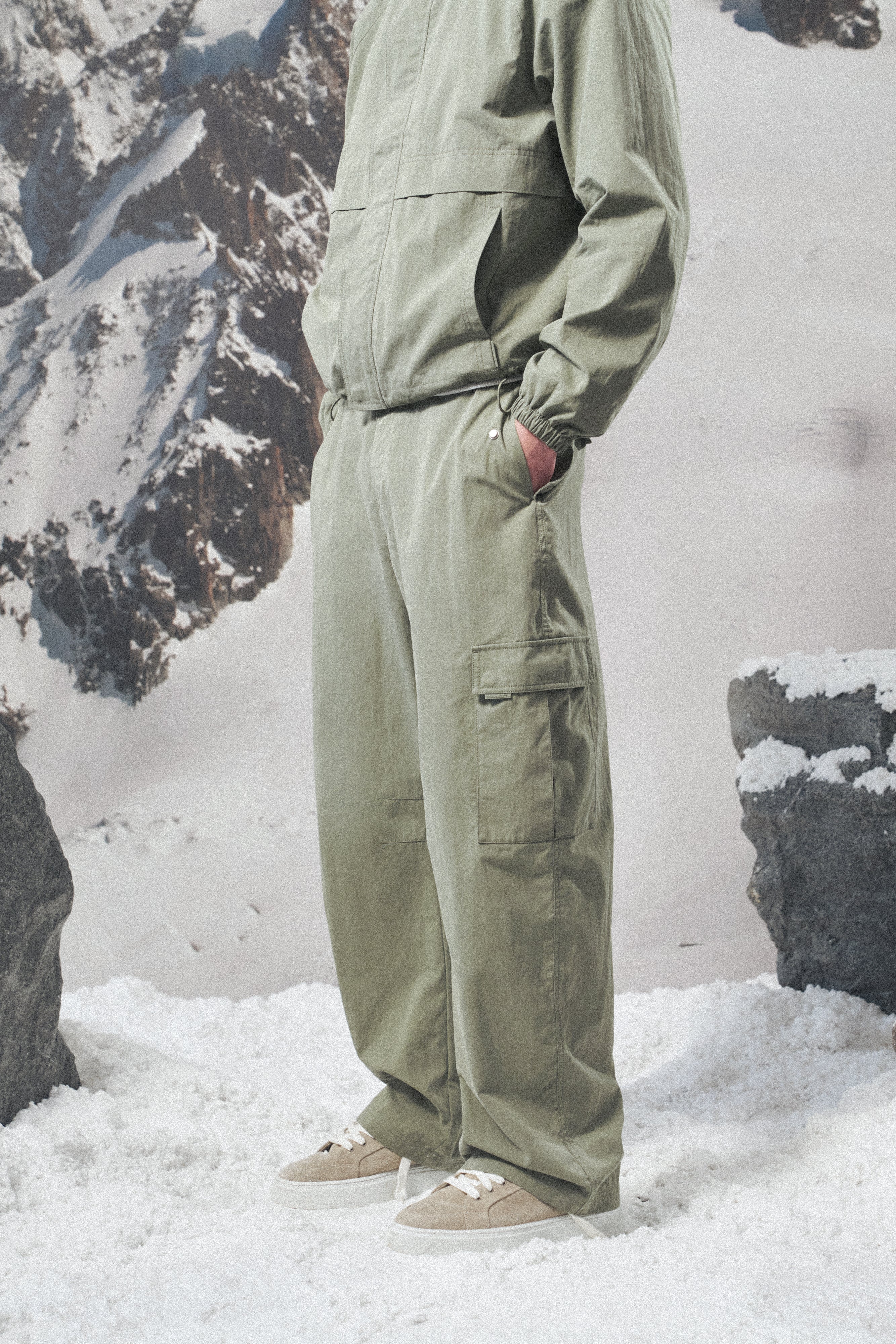 RIPSTOP CARGO TROUSERS - LIGHT KHAKI - Image 2