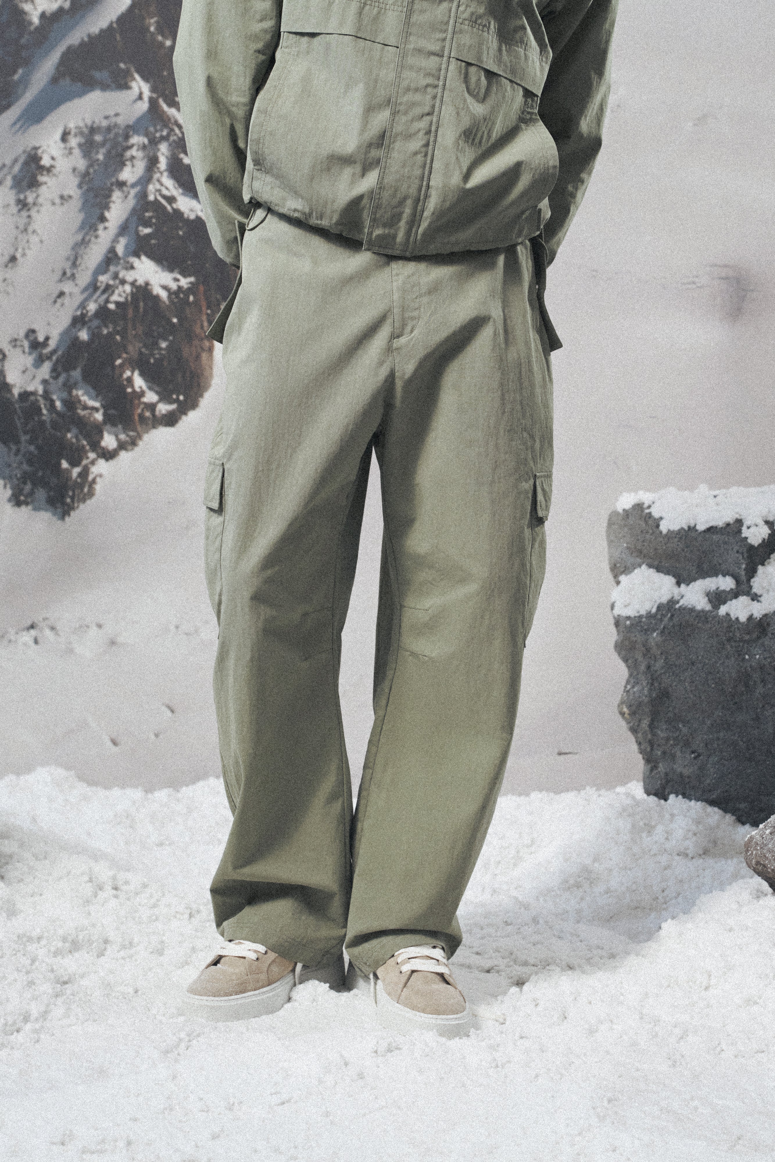 RIPSTOP CARGO TROUSERS - LIGHT KHAKI - Image 4