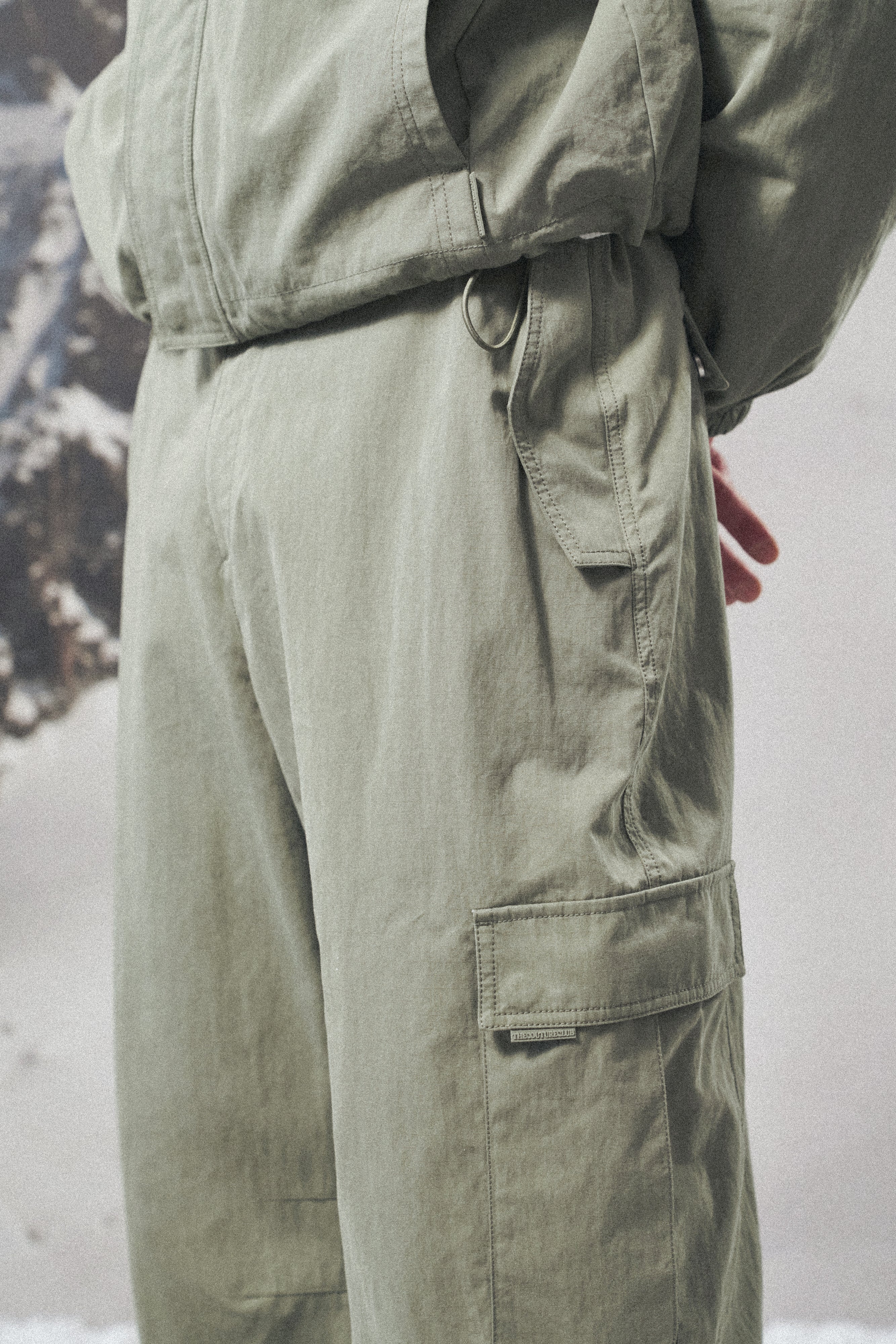 RIPSTOP CARGO TROUSERS - LIGHT KHAKI - Image 5
