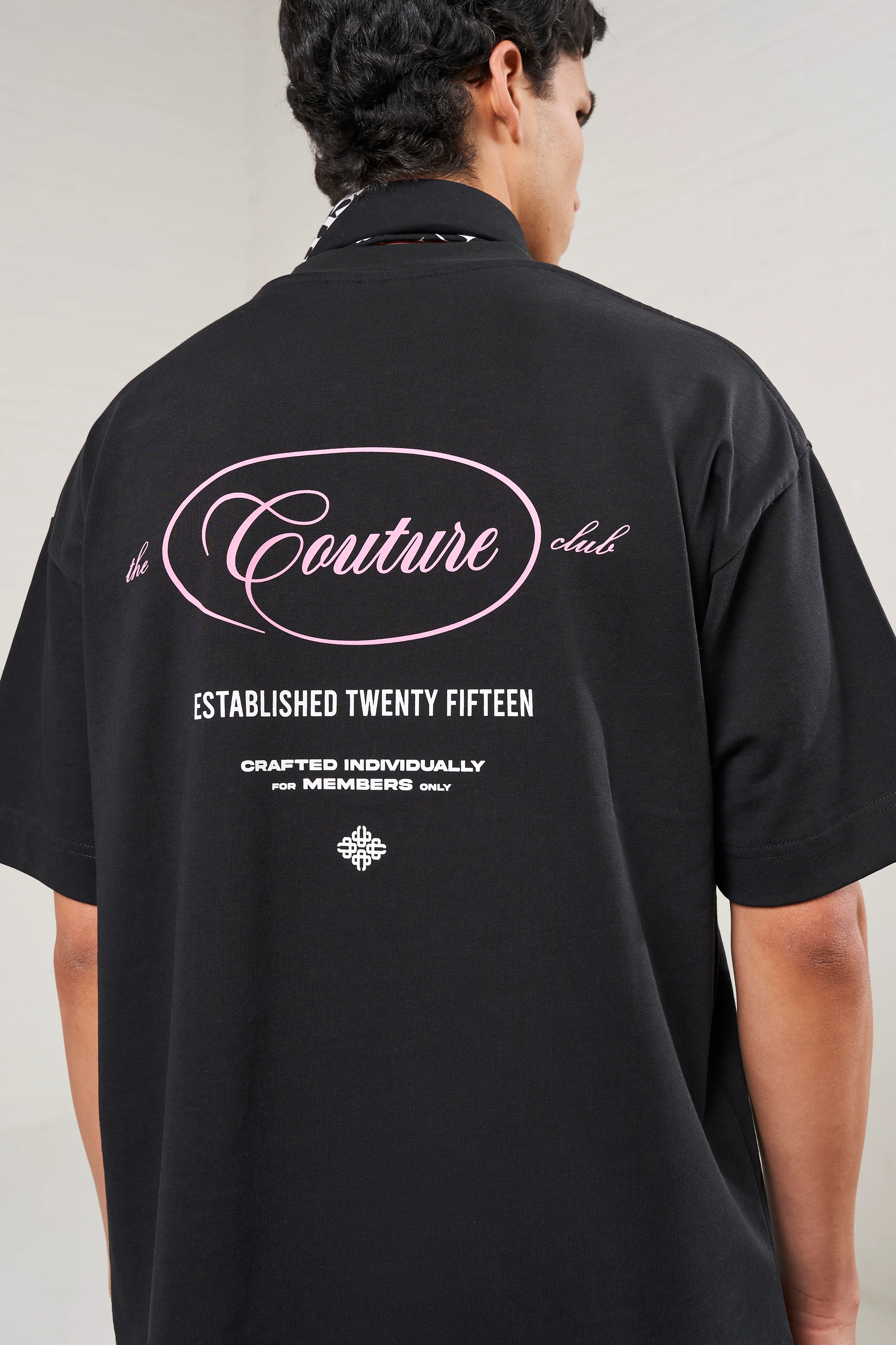 SCRIPT MULTI GRAPHIC MEMBERS ONLY T-SHIRT - BLACK - Image 2