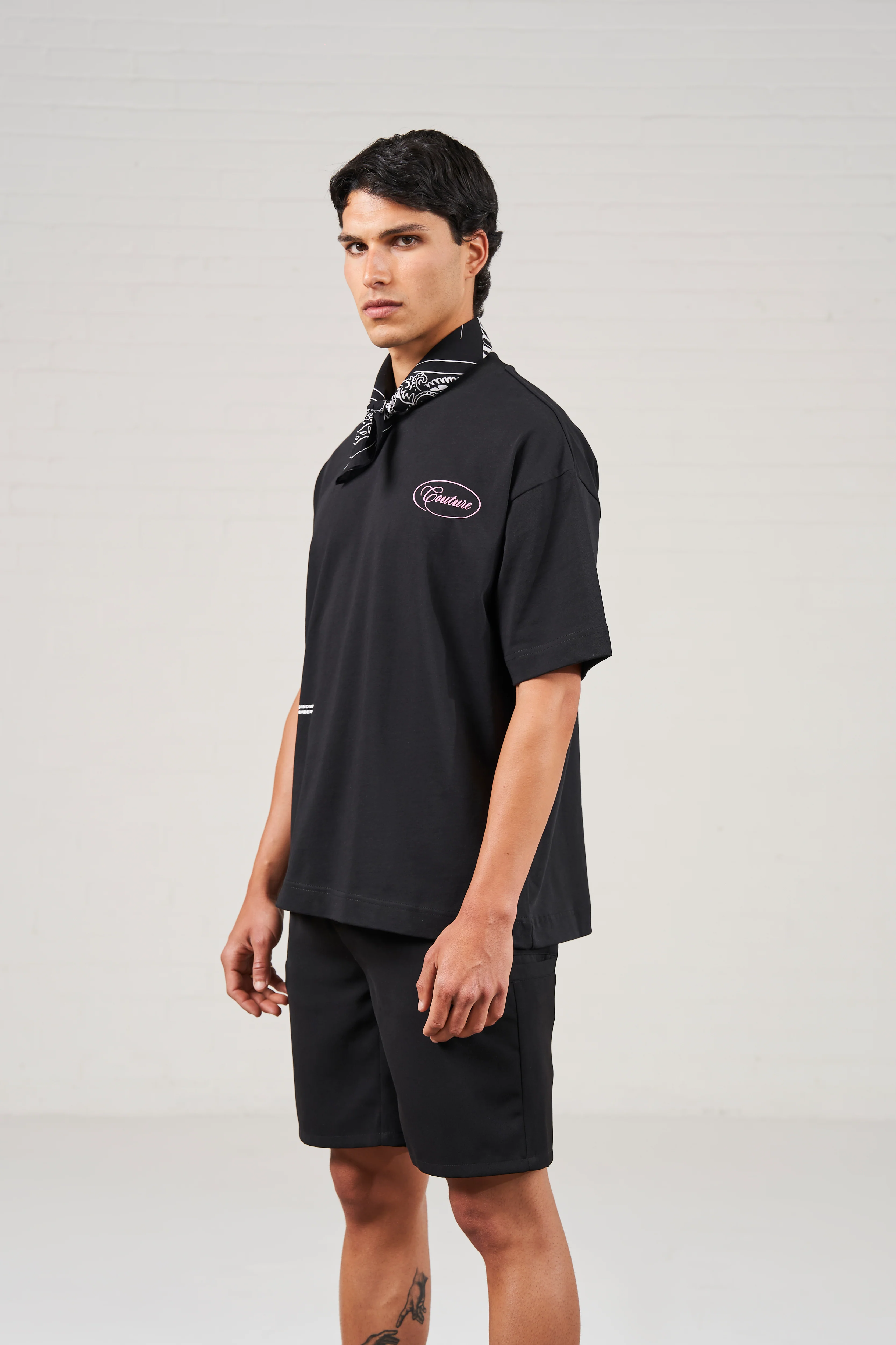 SCRIPT MULTI GRAPHIC MEMBERS ONLY T-SHIRT - BLACK - Image 3