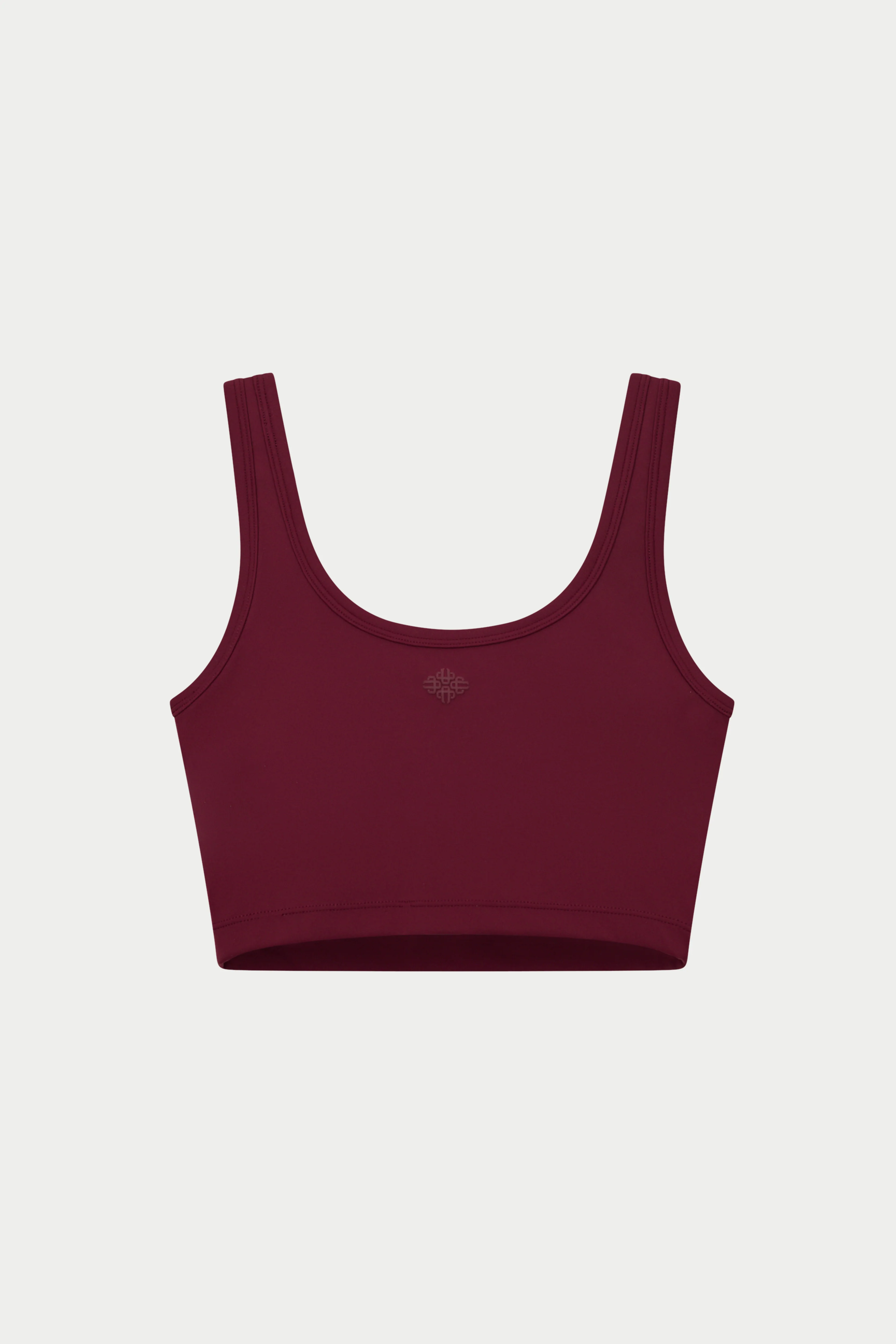 SCULPTING STRETCH EMBLEM SPORTS BRA - BURGUNDY - Image 7