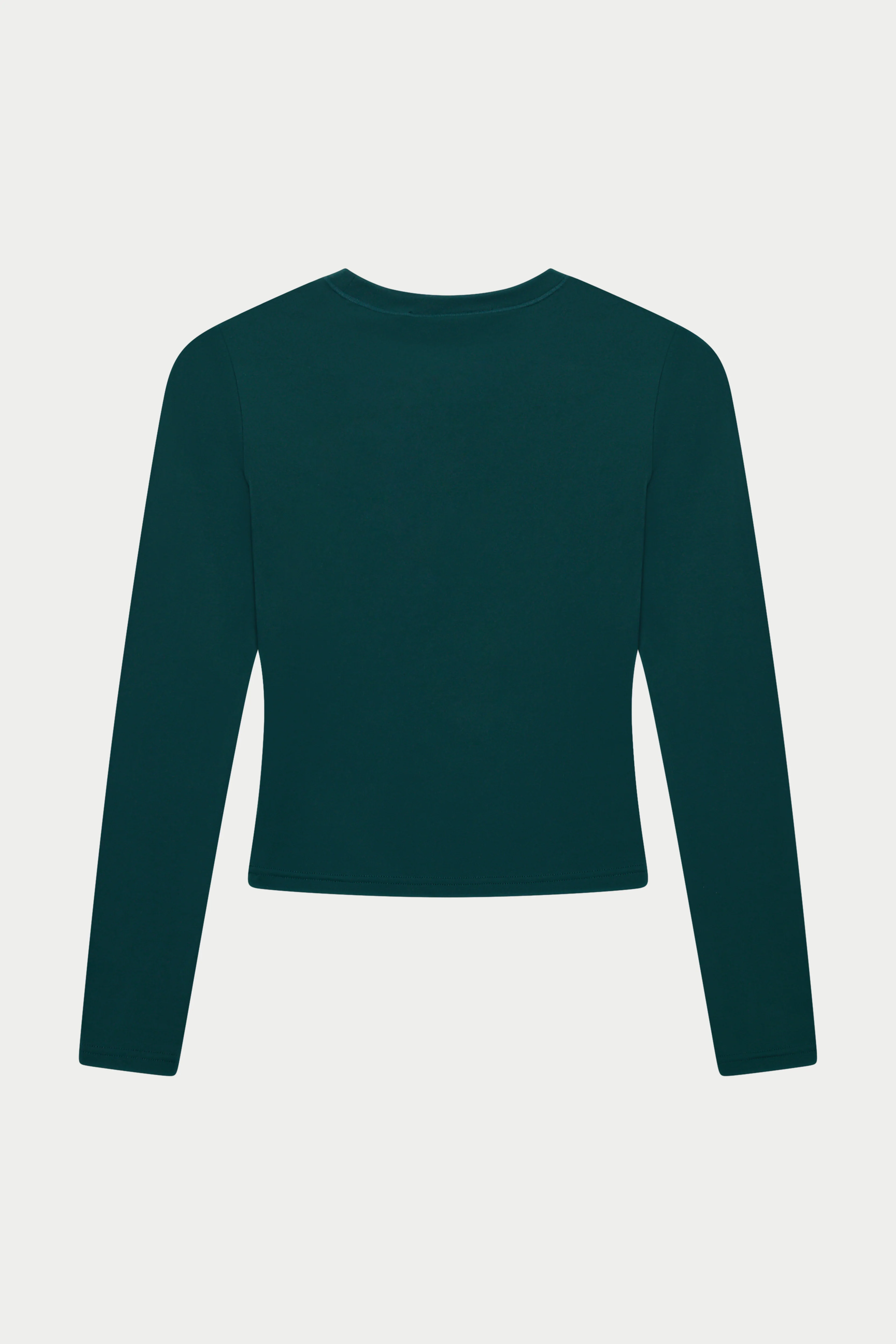 SCULPTING STRETCH LONG SLEEVE TOP - FOREST GREEN - Image 8