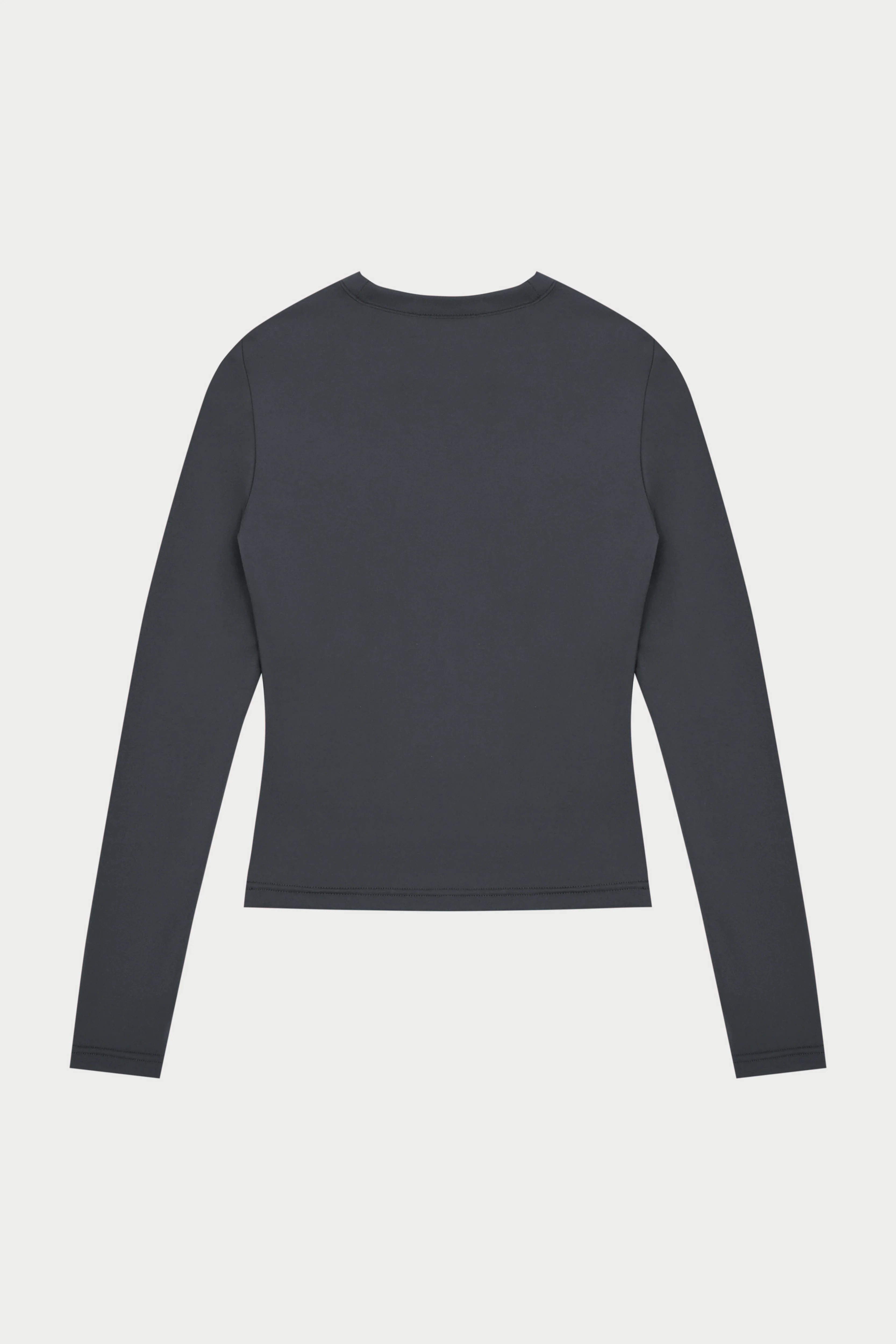 SCULPTING STRETCH LONG SLEEVE TOP - MIDNIGHT GREY - Image 7