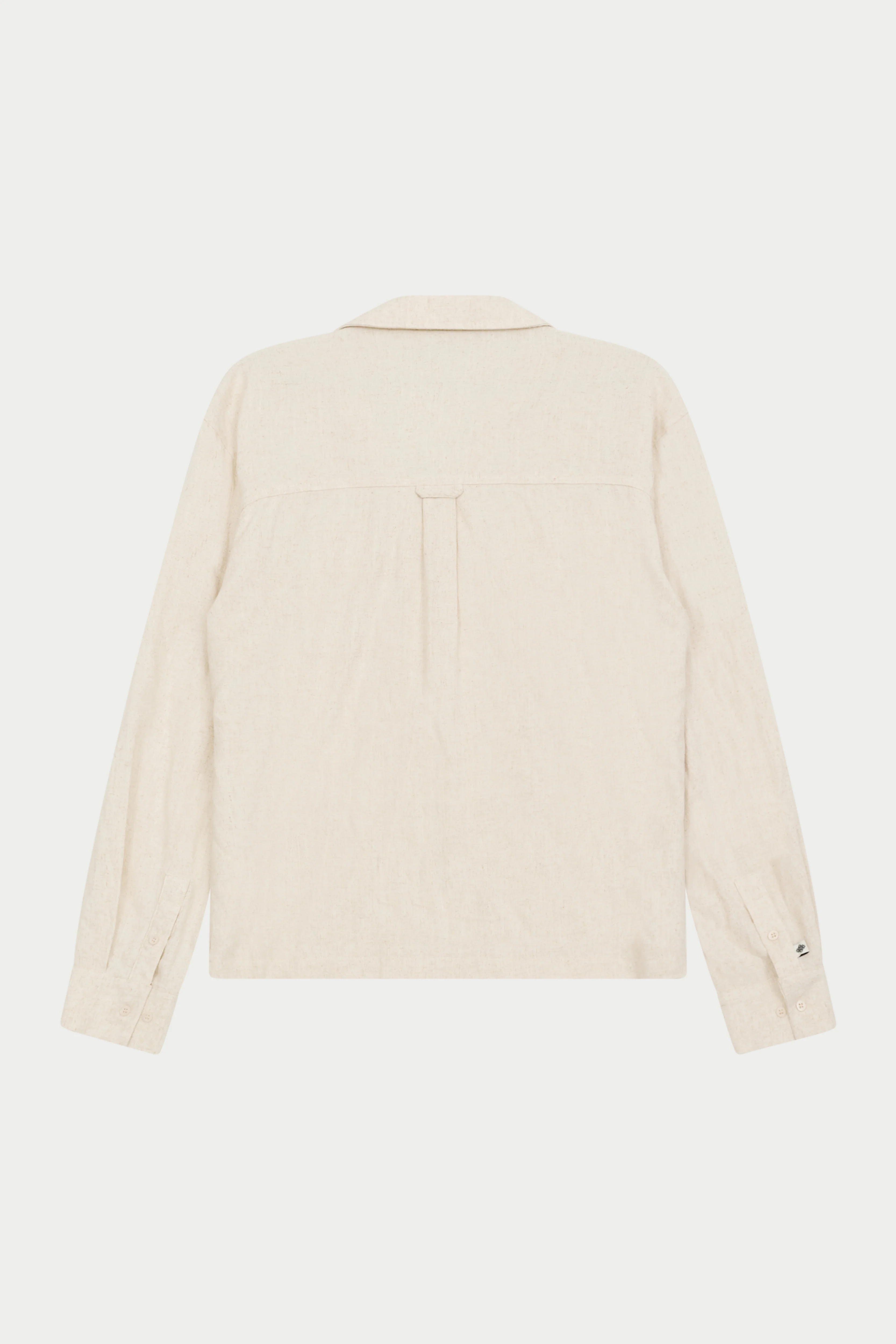 TEXTURED WOVEN SHIRT - BEIGE - Image 11
