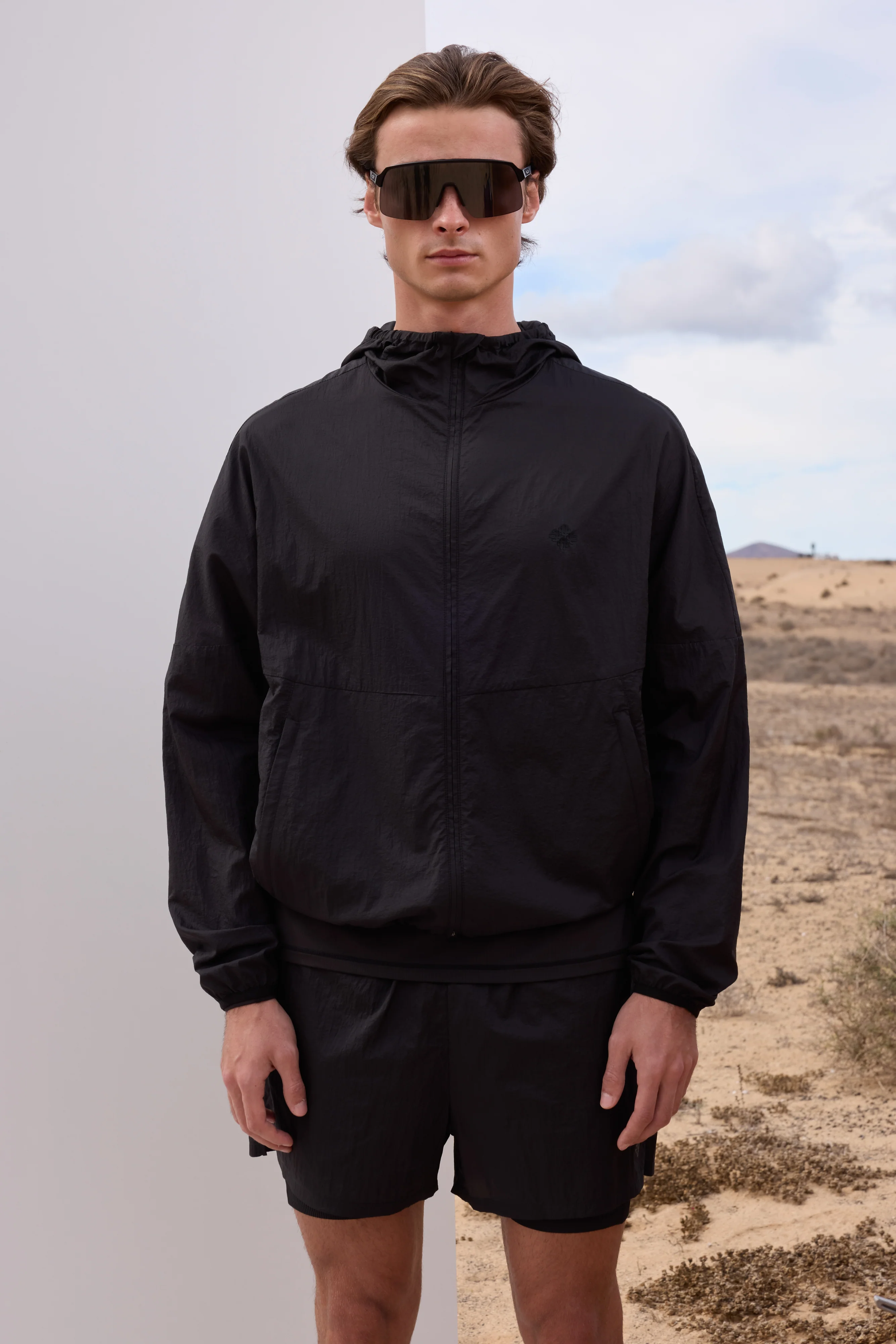 TRANSLUCENT WINDBREAKER - BLACK - Image 2