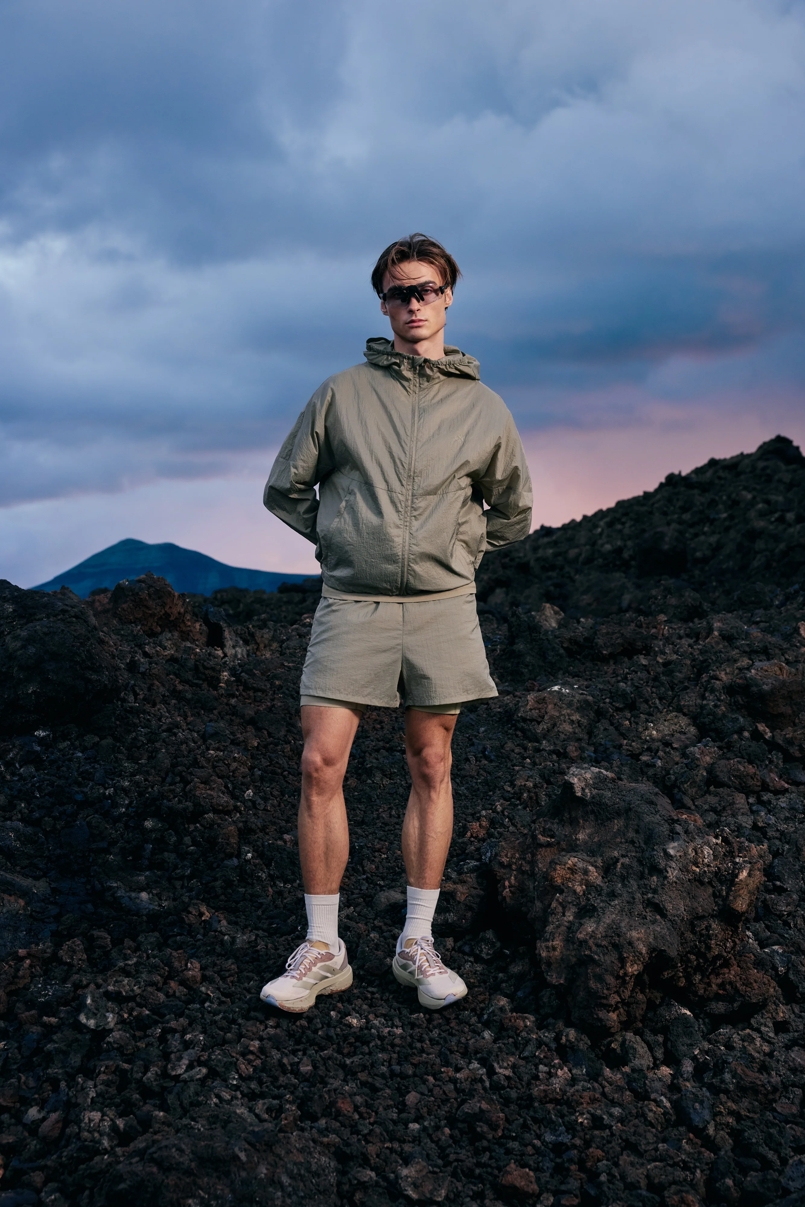 TRANSLUCENT WINDBREAKER - KHAKI - Image 5