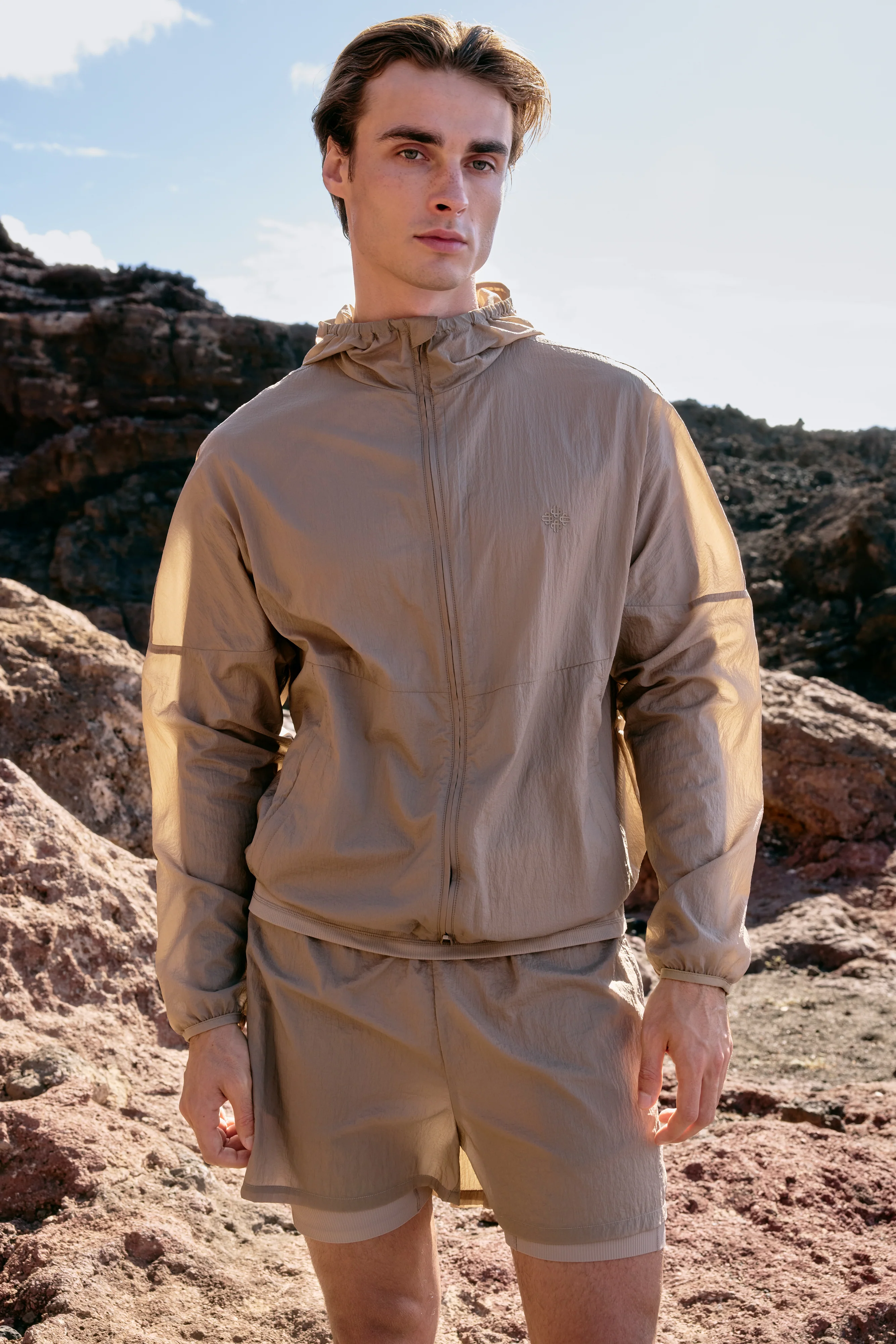 TRANSLUCENT WINDBREAKER - SAND - Image 5