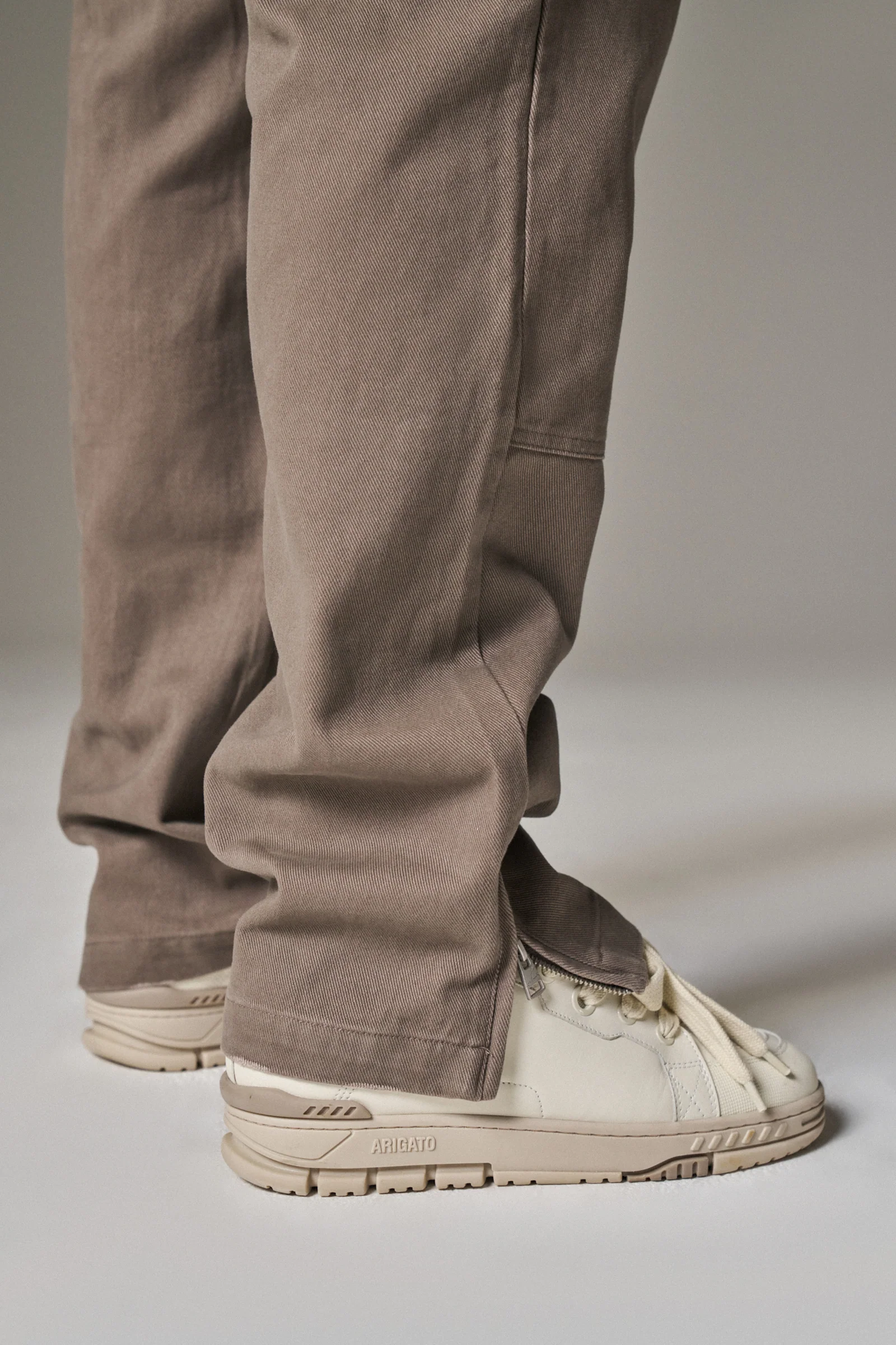 TWILL RIVET DETAIL CARPENTER PANT - BROWN - Image 8