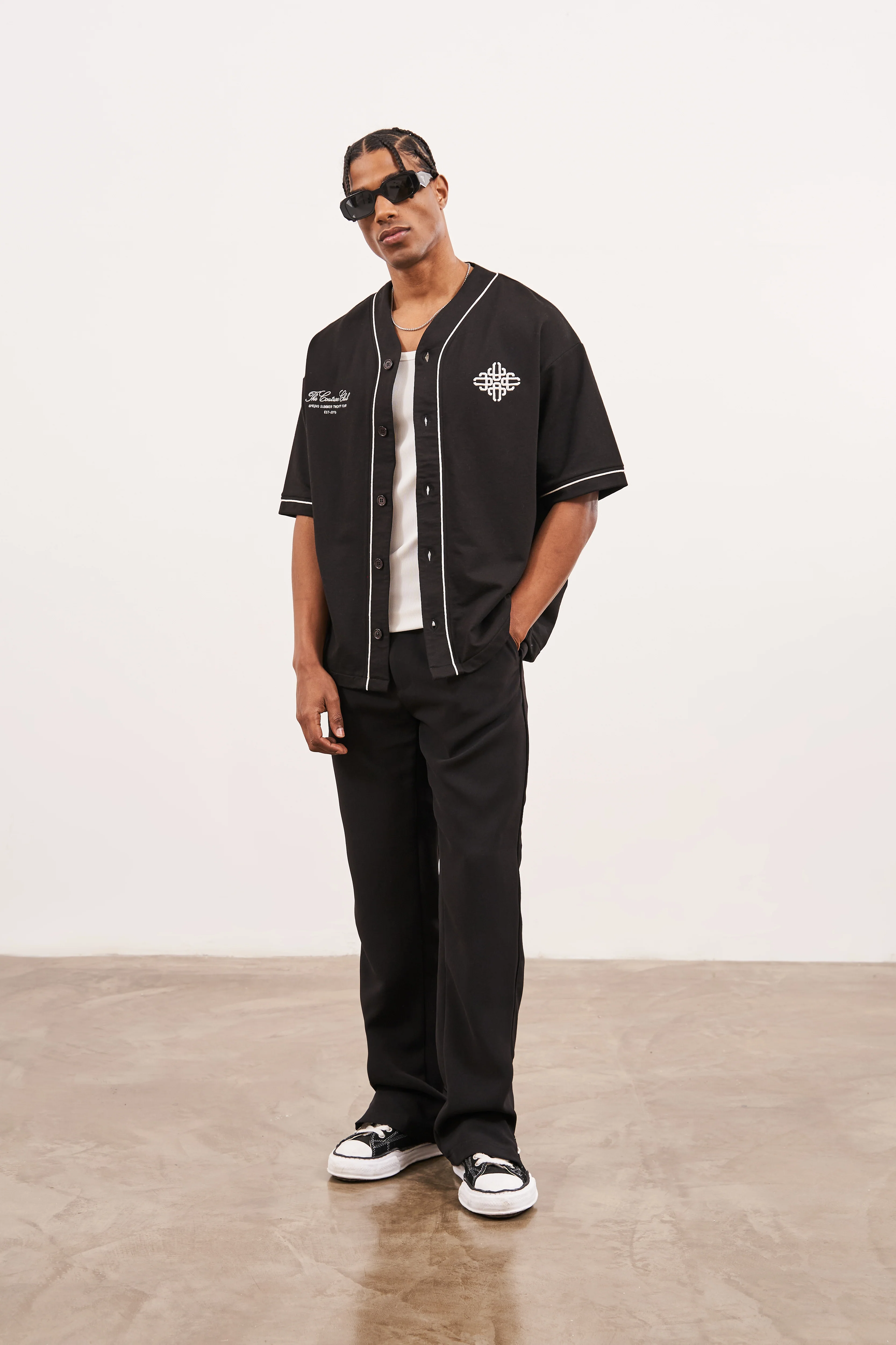 ULTIMATE SPLIT HEM SMART PANT - BLACK - Image 3