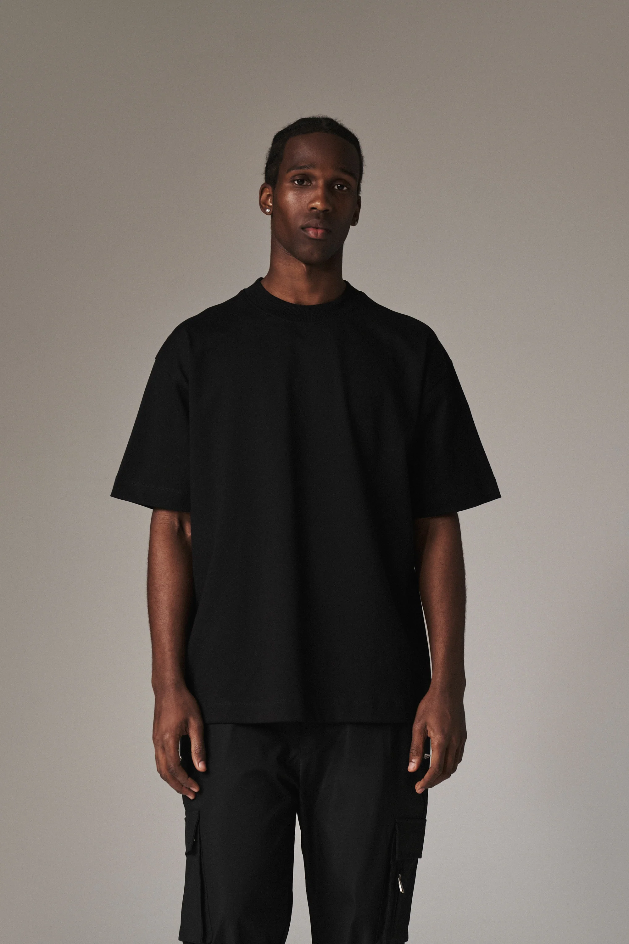 SUPER HEAVYWEIGHT BLANK T-SHIRT - BLACK - Image 2