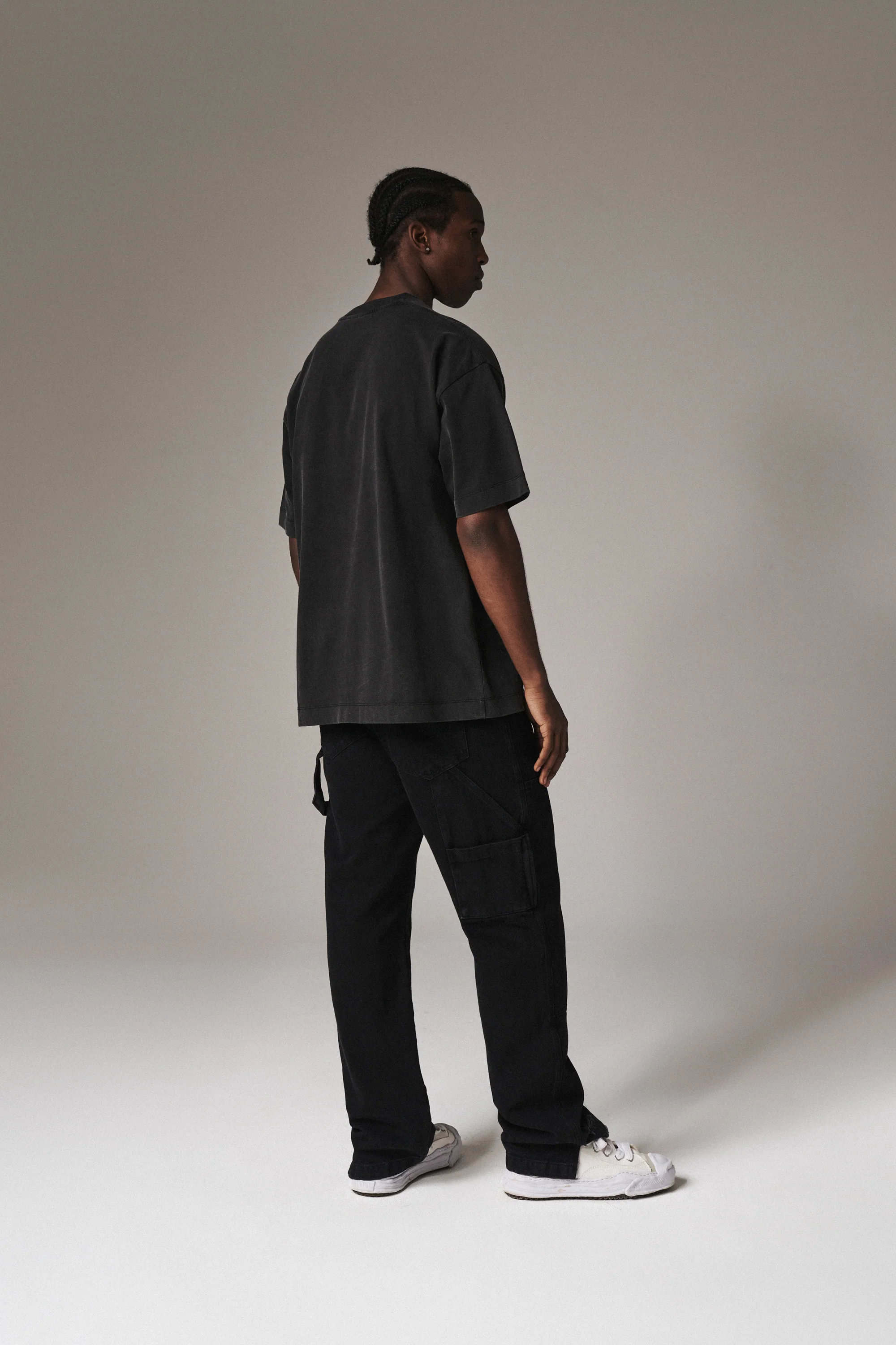 SUPER HEAVYWEIGHT BLANK T-SHIRT - WASHED BLACK - Image 8