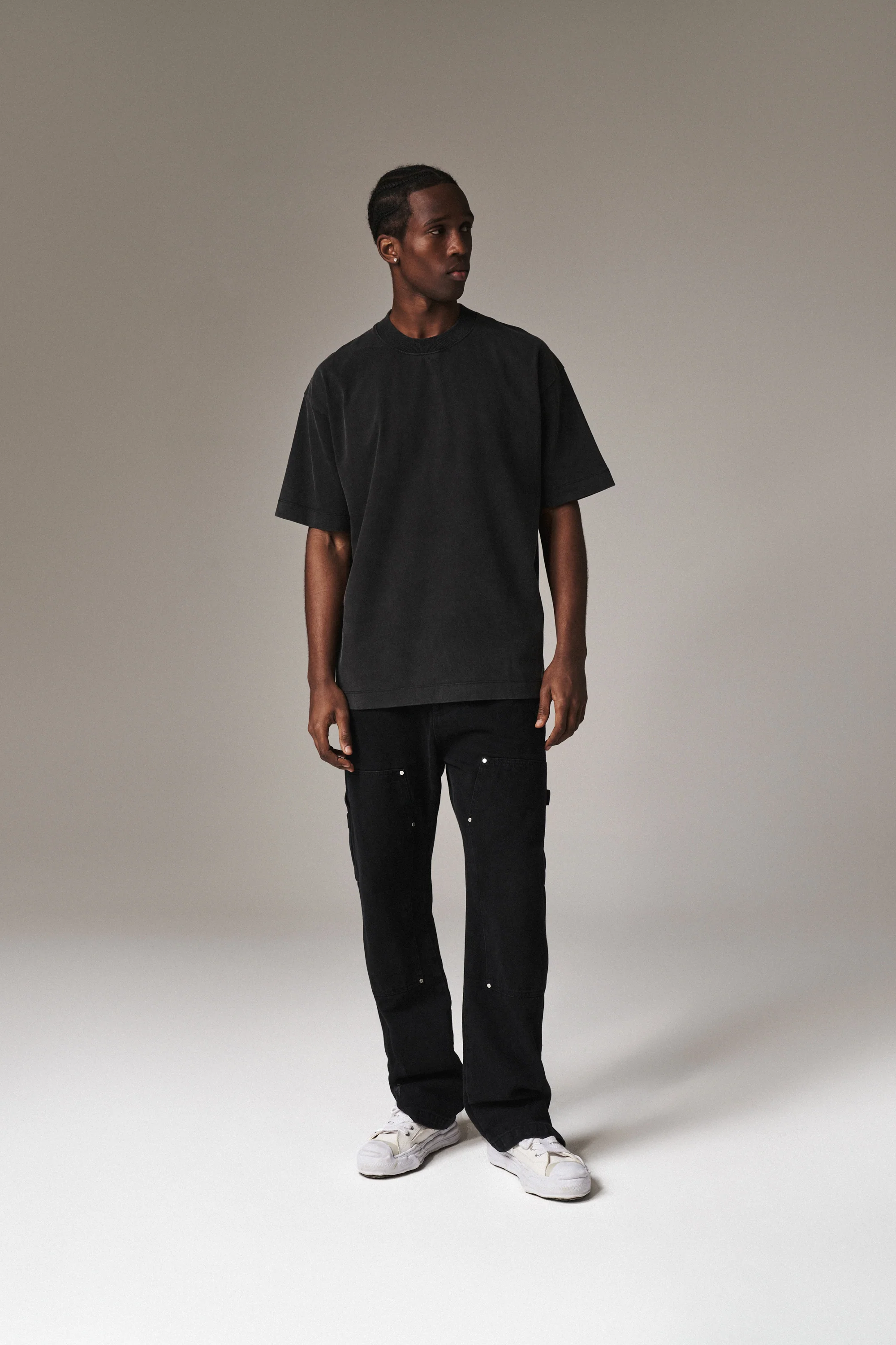 SUPER HEAVYWEIGHT BLANK T-SHIRT - WASHED BLACK - Image 9