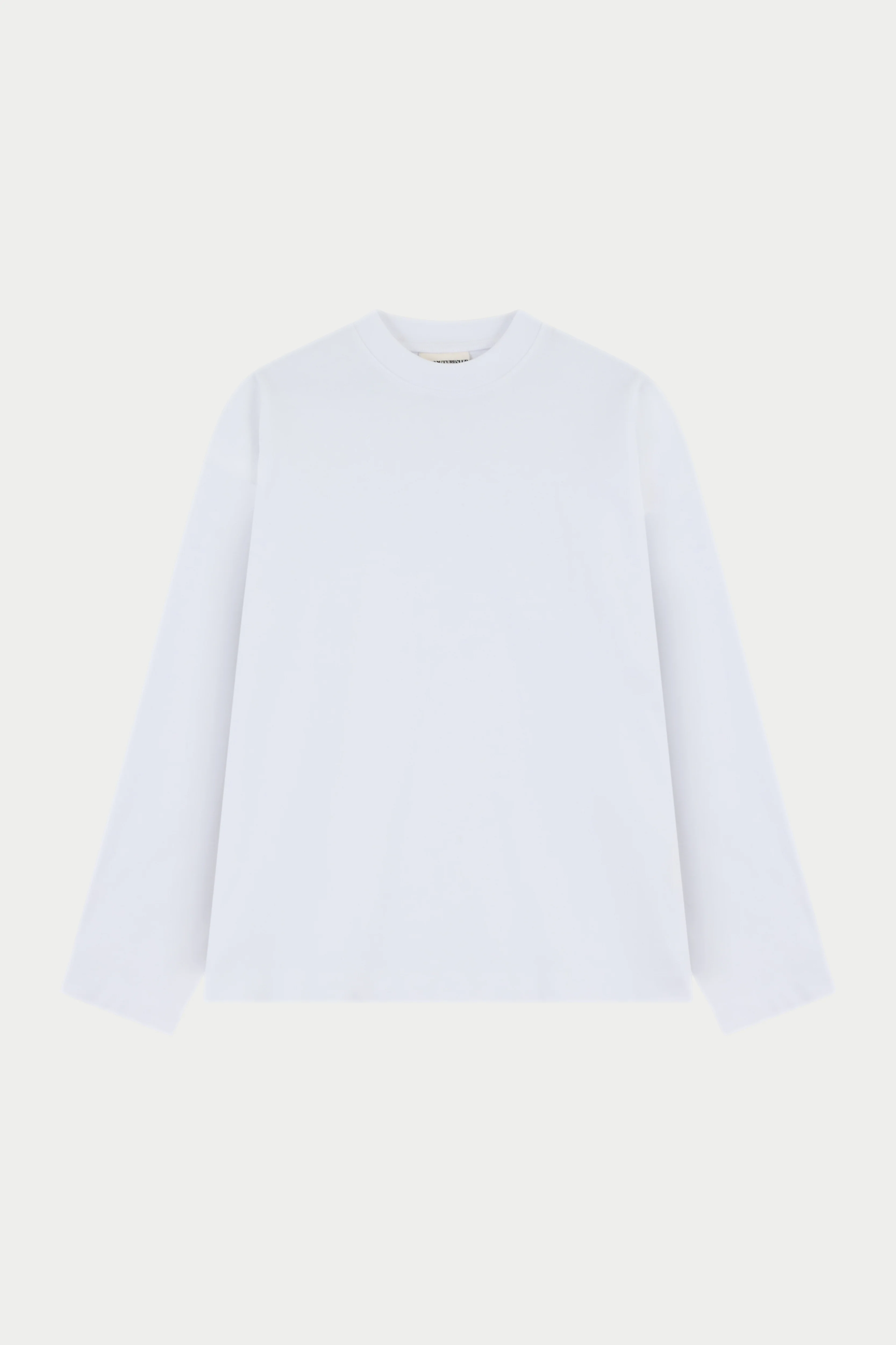 WASHED LONG SLEEVE T-SHIRT - WHITE