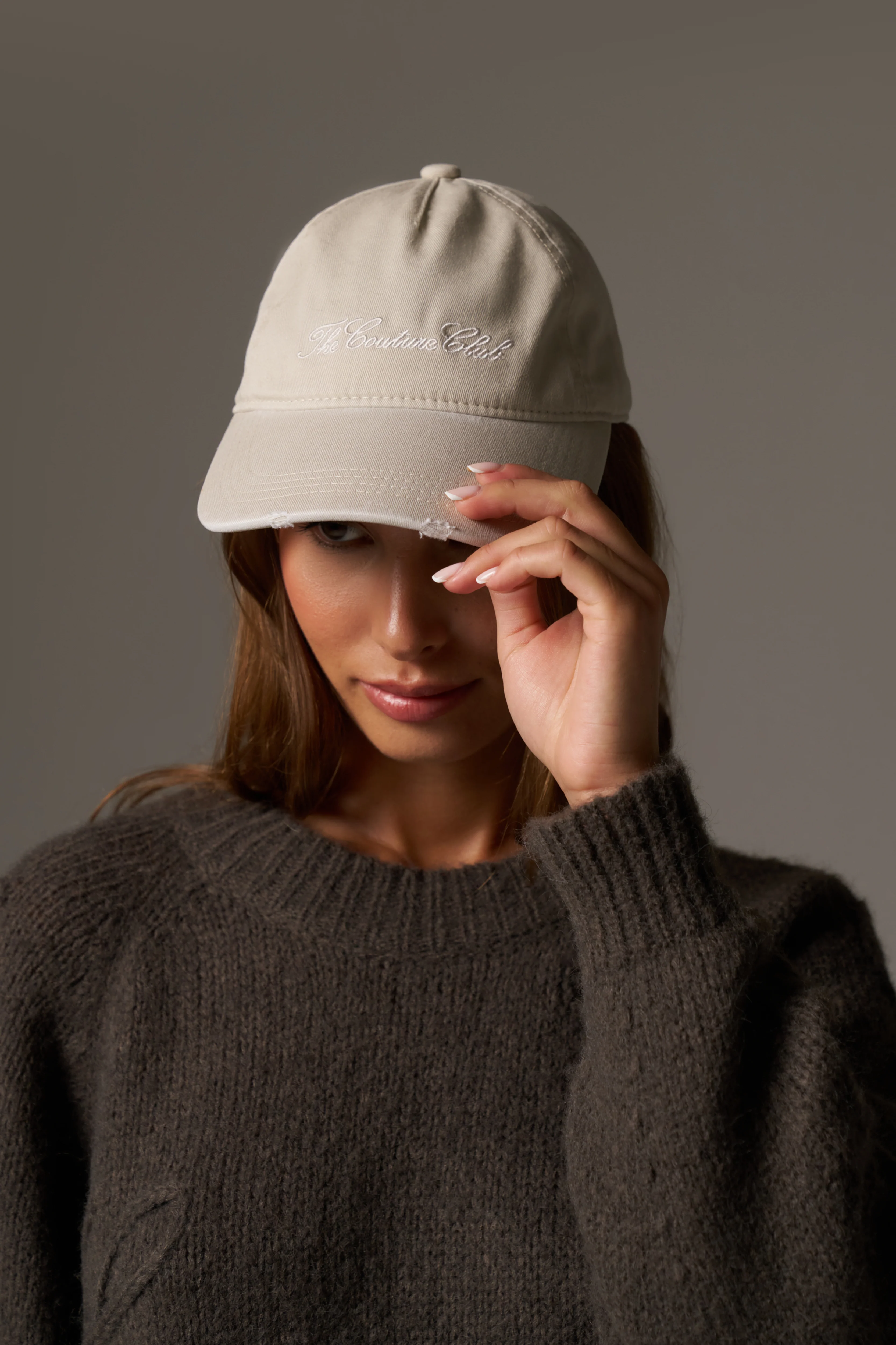 WASHED SCRIPT CAP - BONE - Image 5