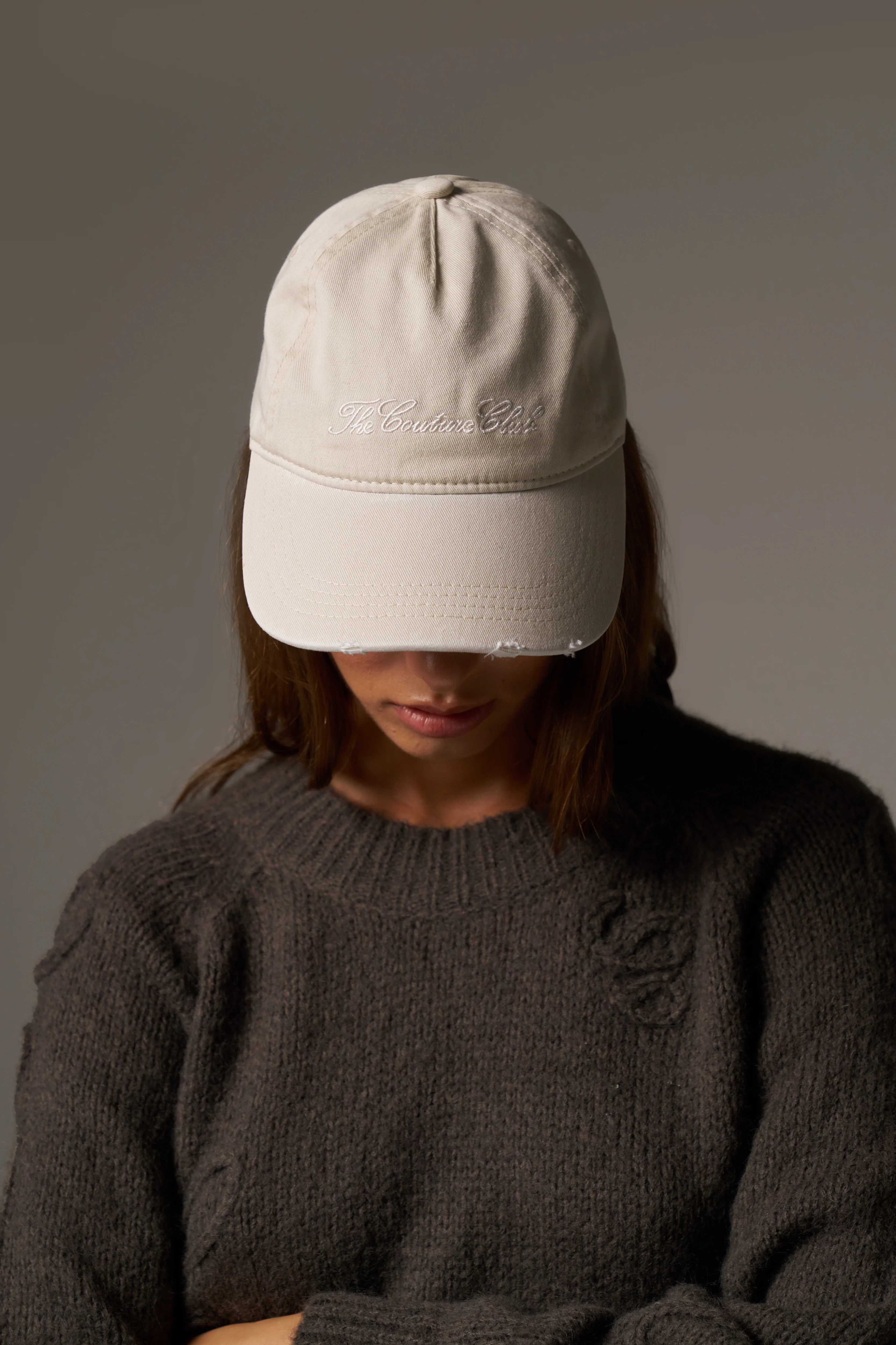 WASHED SCRIPT CAP - BONE - Image 8